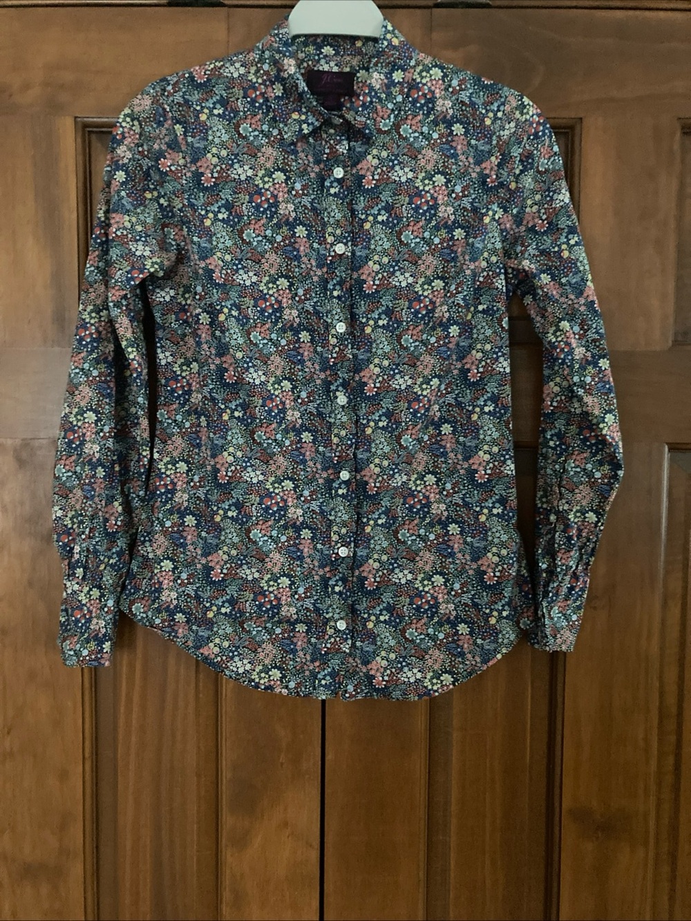 JCrew Liberty Art Fabrics floral Button-Down Shirt women’s size 0